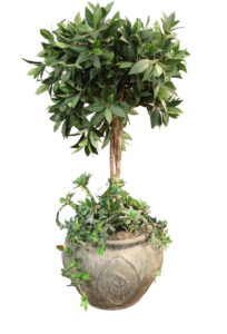  Lot 619 Faux decorator plant in a clay pot, 18